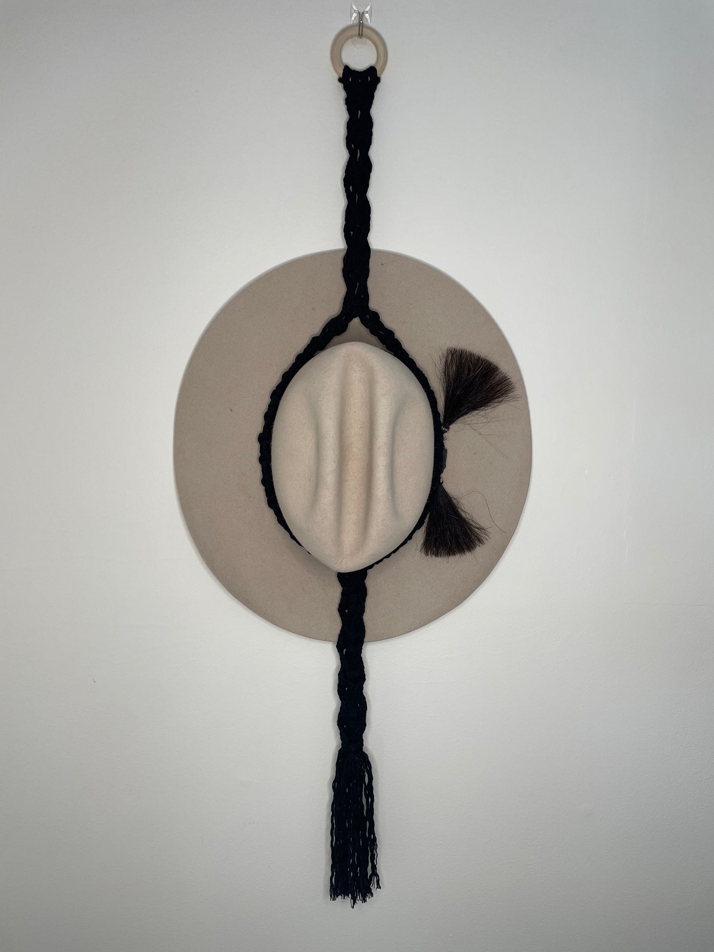 Single Hat Hanger Black