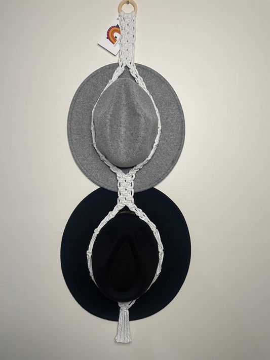 Double Hat Hanger White