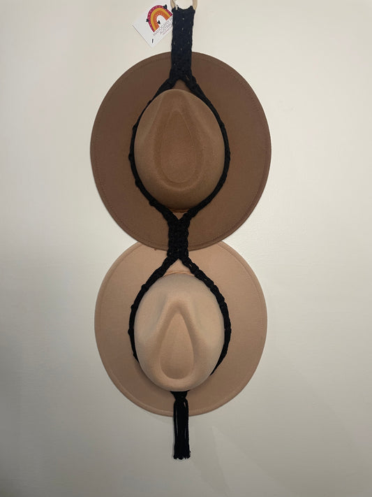 Double Hat Hanger Black