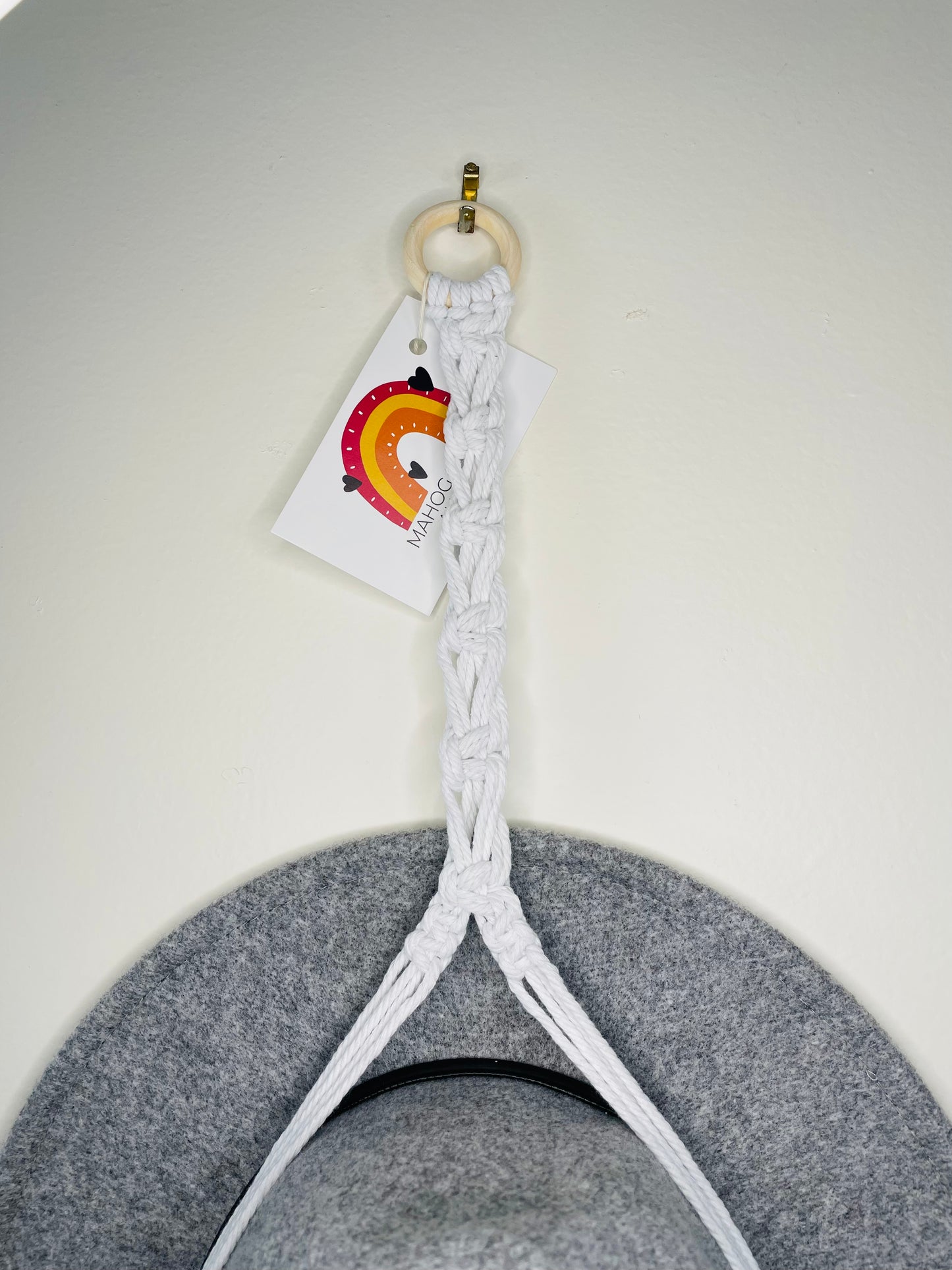 Single Hat Hanger White