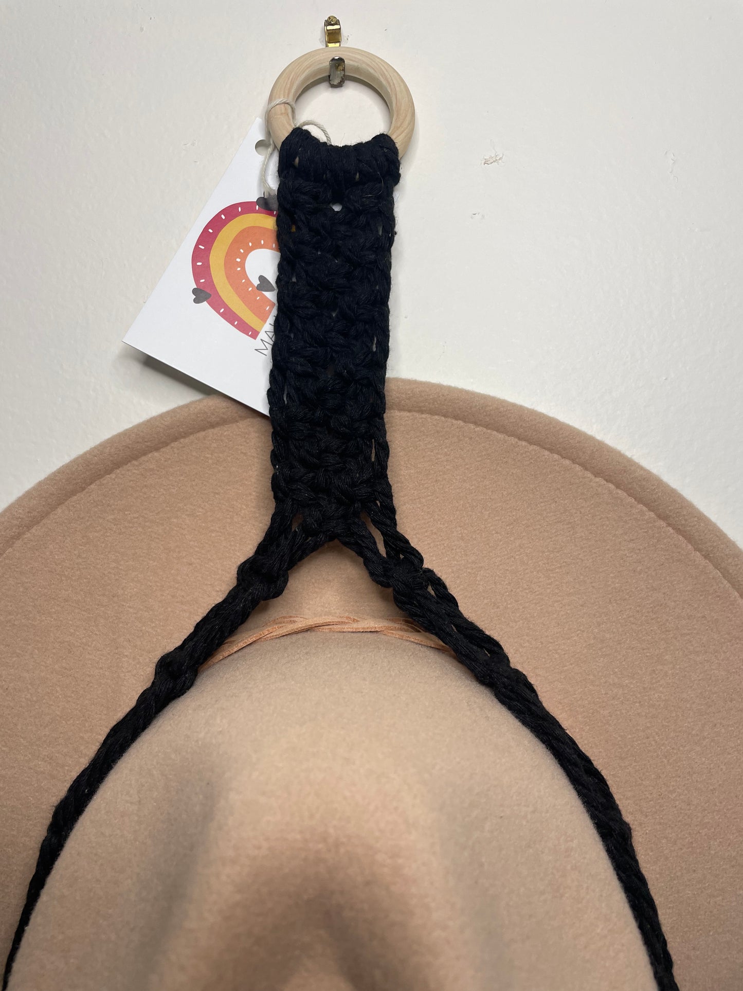 Double Hat Hanger Black