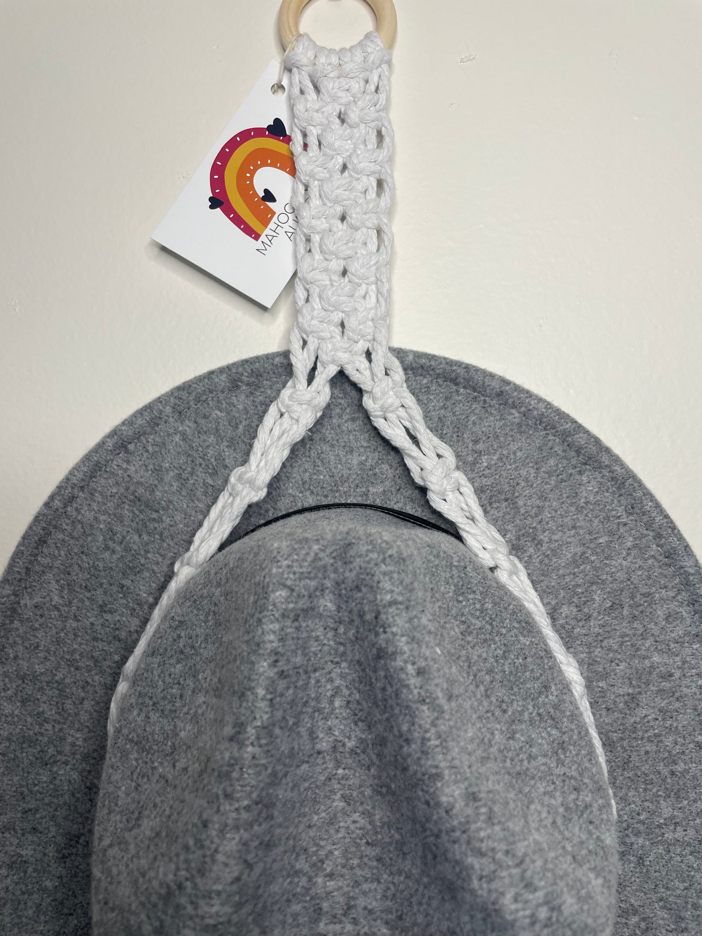 Double Hat Hanger White