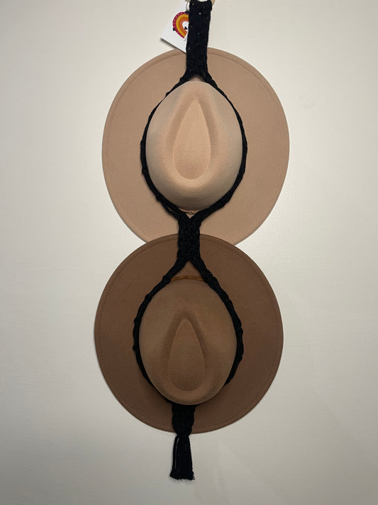 Double Hat Hanger Black