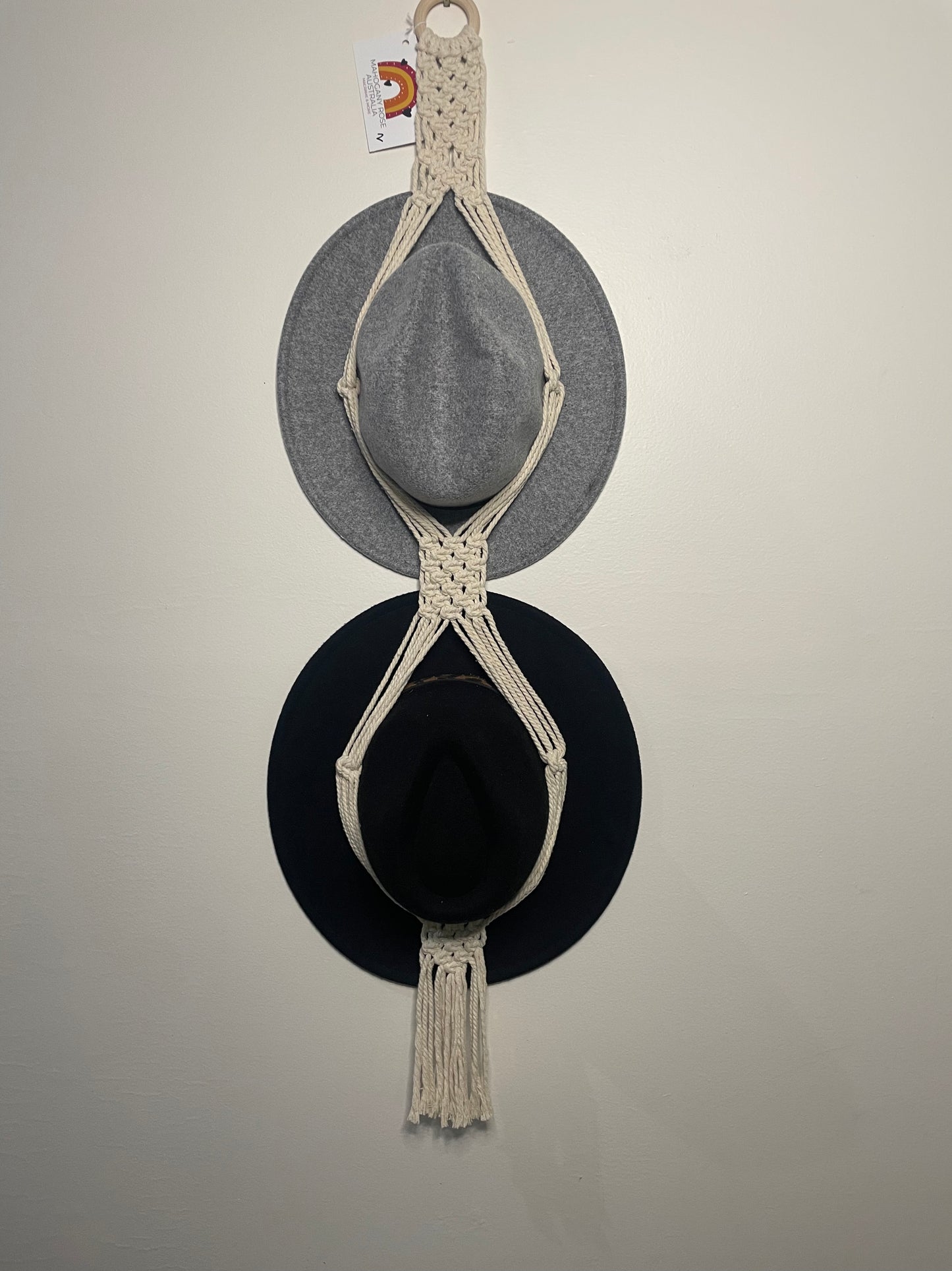 Double Hat Hanger Natural