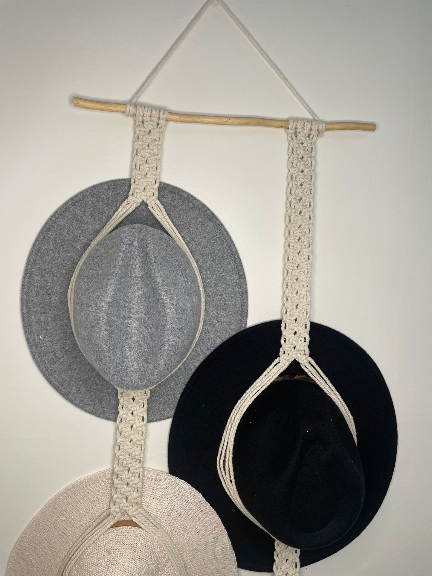 Triple Hat Hanger Natural